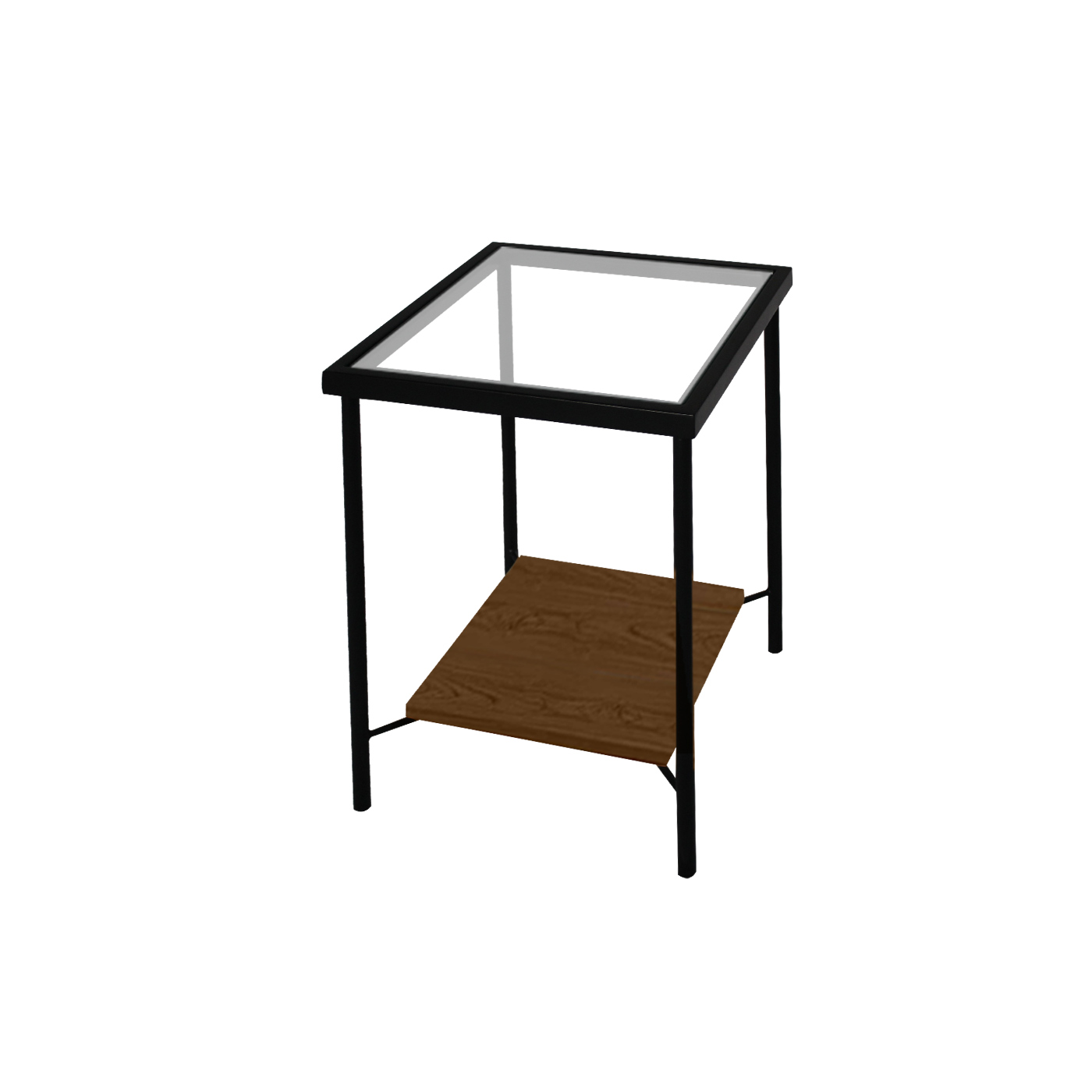 Preston Glass Square Side Table