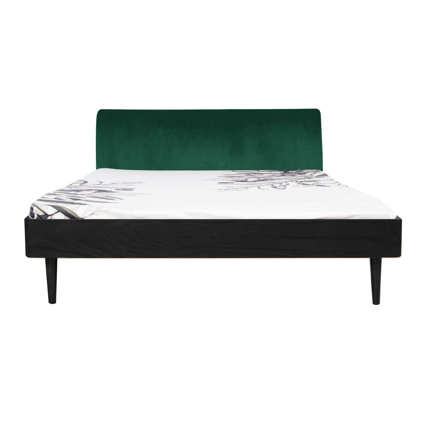 Pompeii  Ebony Queen Bed