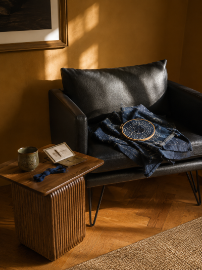 Noblitt Faux Leather Single Sofa