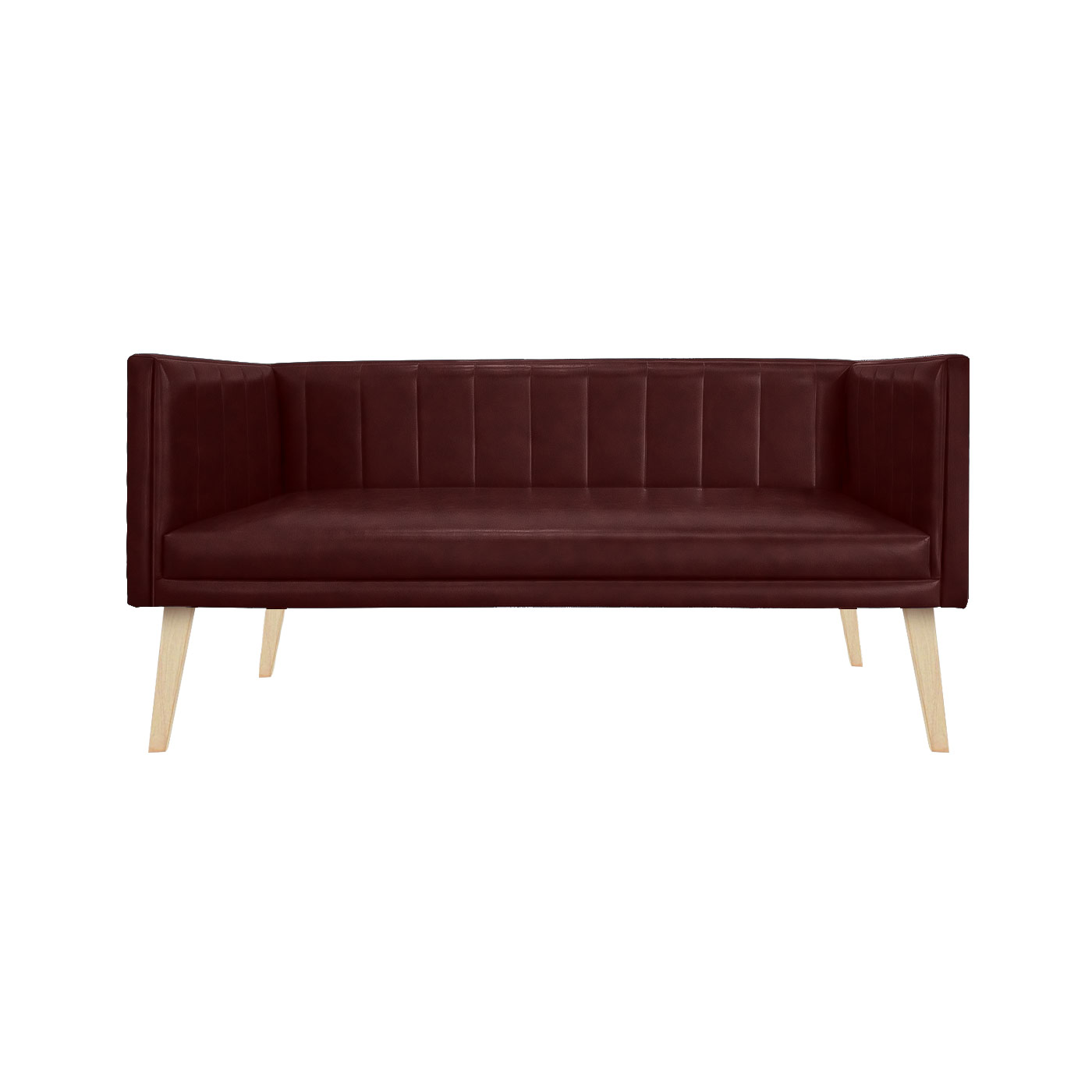 Melrose Faux Leather Light Double Sofa