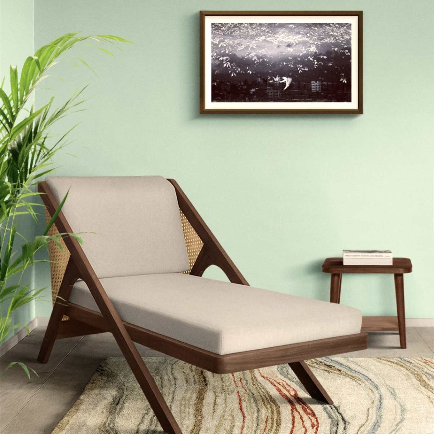 Avesta Rattan Lounger