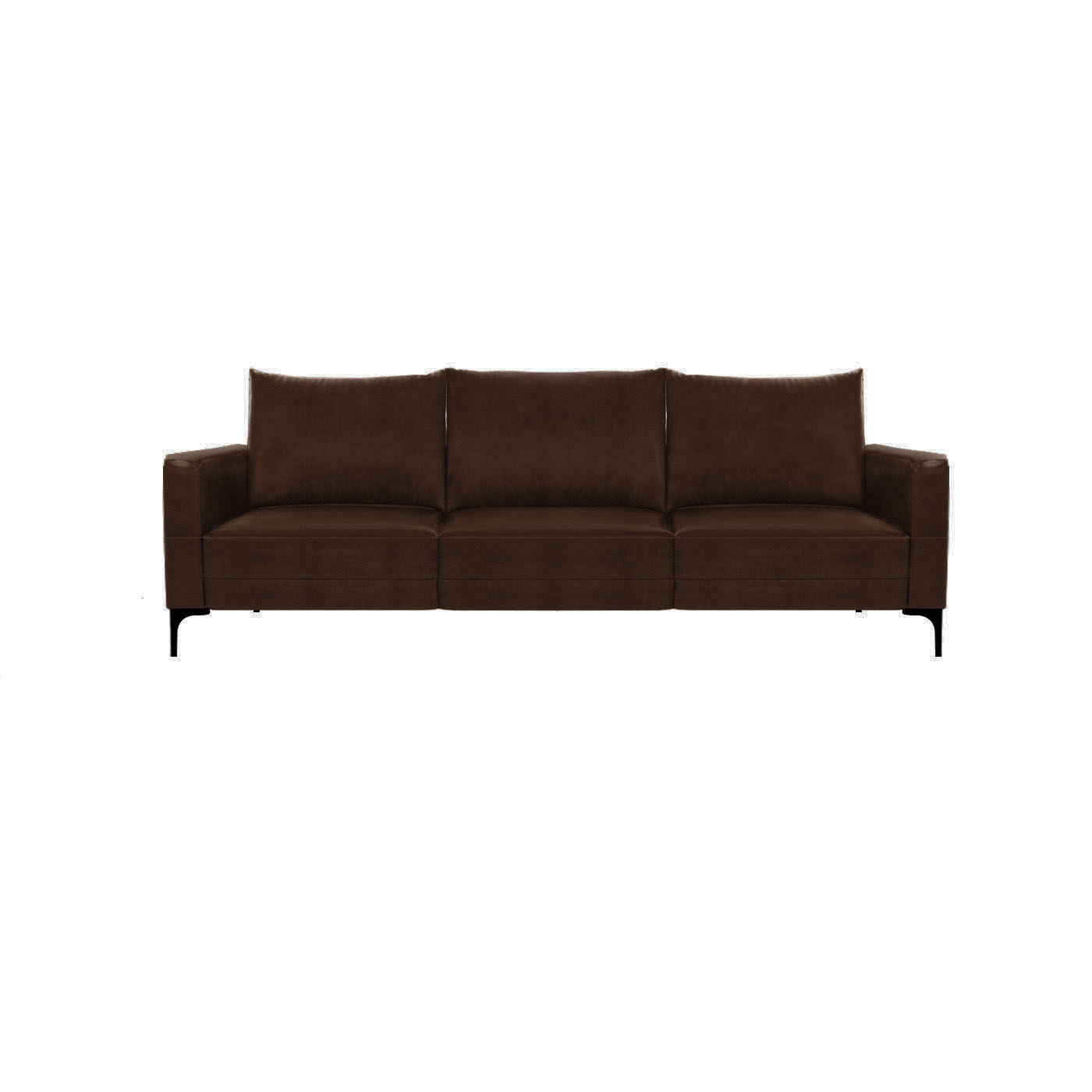 Smithfield Faux Leather Sofa & Chaise (Right) With Ottoman