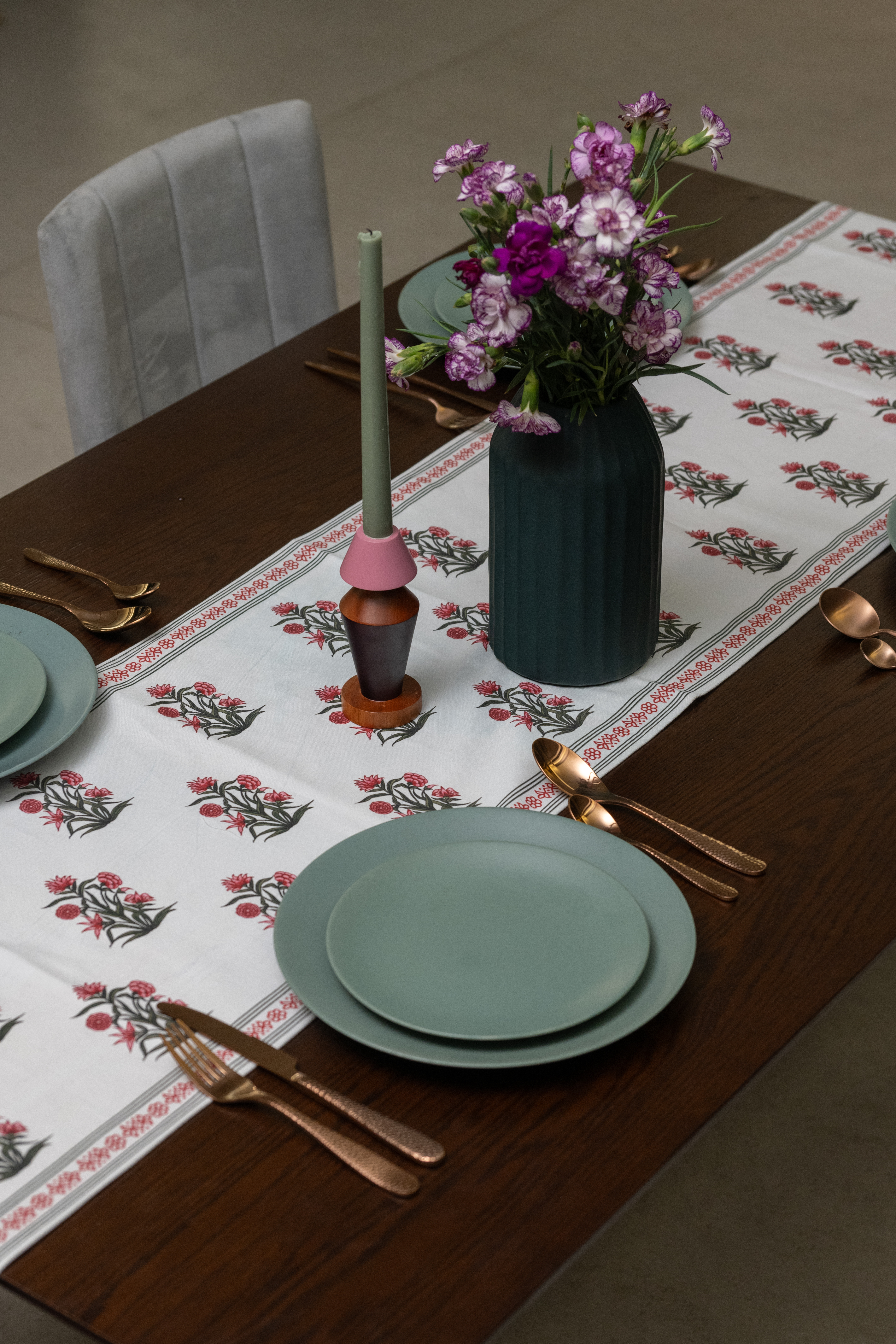 Gulmohar Pink Table Runner