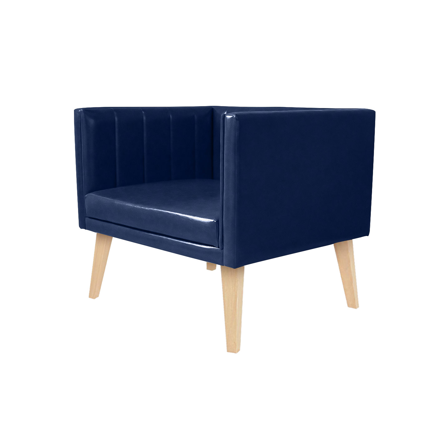 Melrose Faux Leather Light Single Sofa