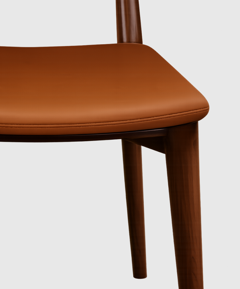 Williamsburg Faux Leather Dark Dining Chair