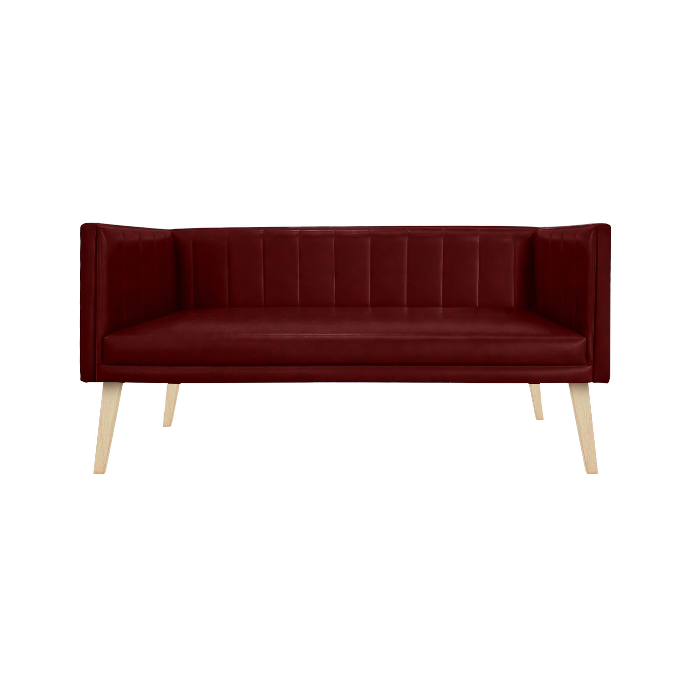 Melrose Faux Leather Light Double Sofa