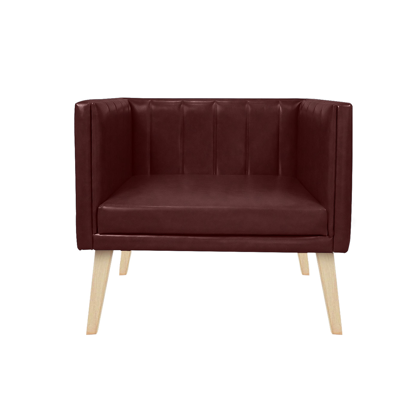 Melrose Faux Leather Light Single Sofa