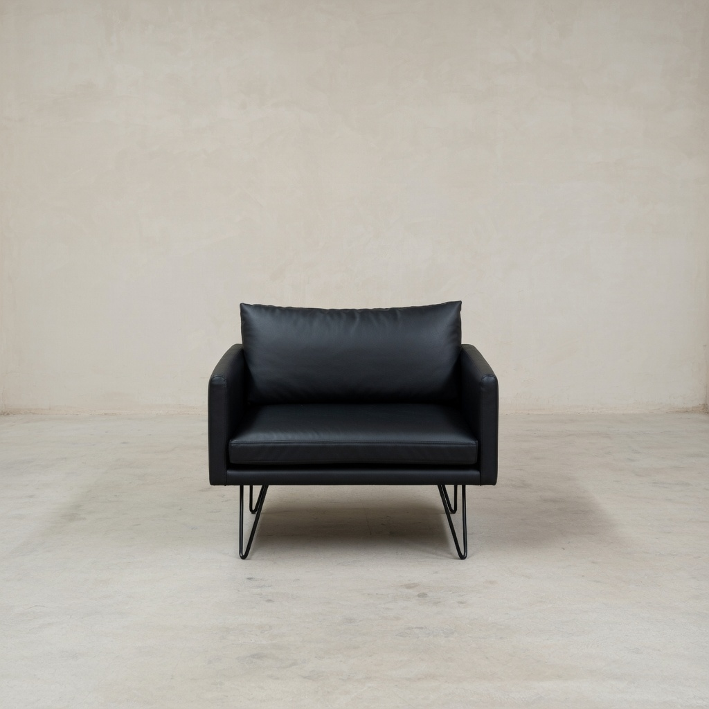 Noblitt Faux Leather Single Sofa