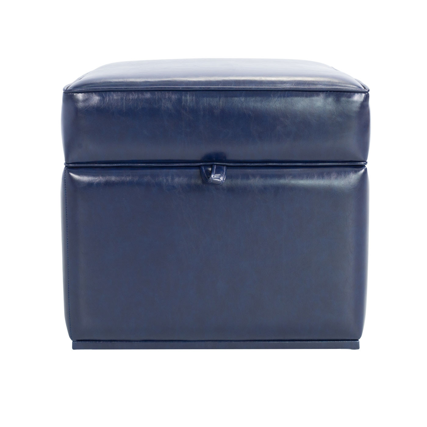 Inhisar Faux Leather Ottoman