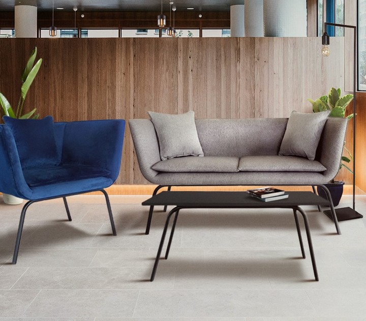 Elliot  Ebony Double Sofa