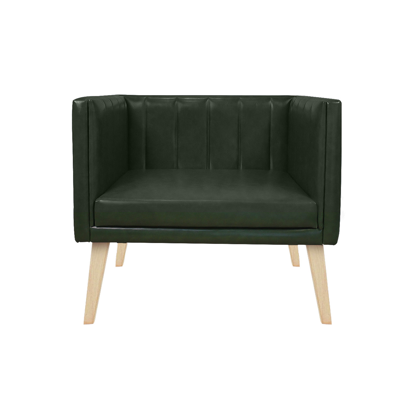 Melrose Faux Leather Light Single Sofa