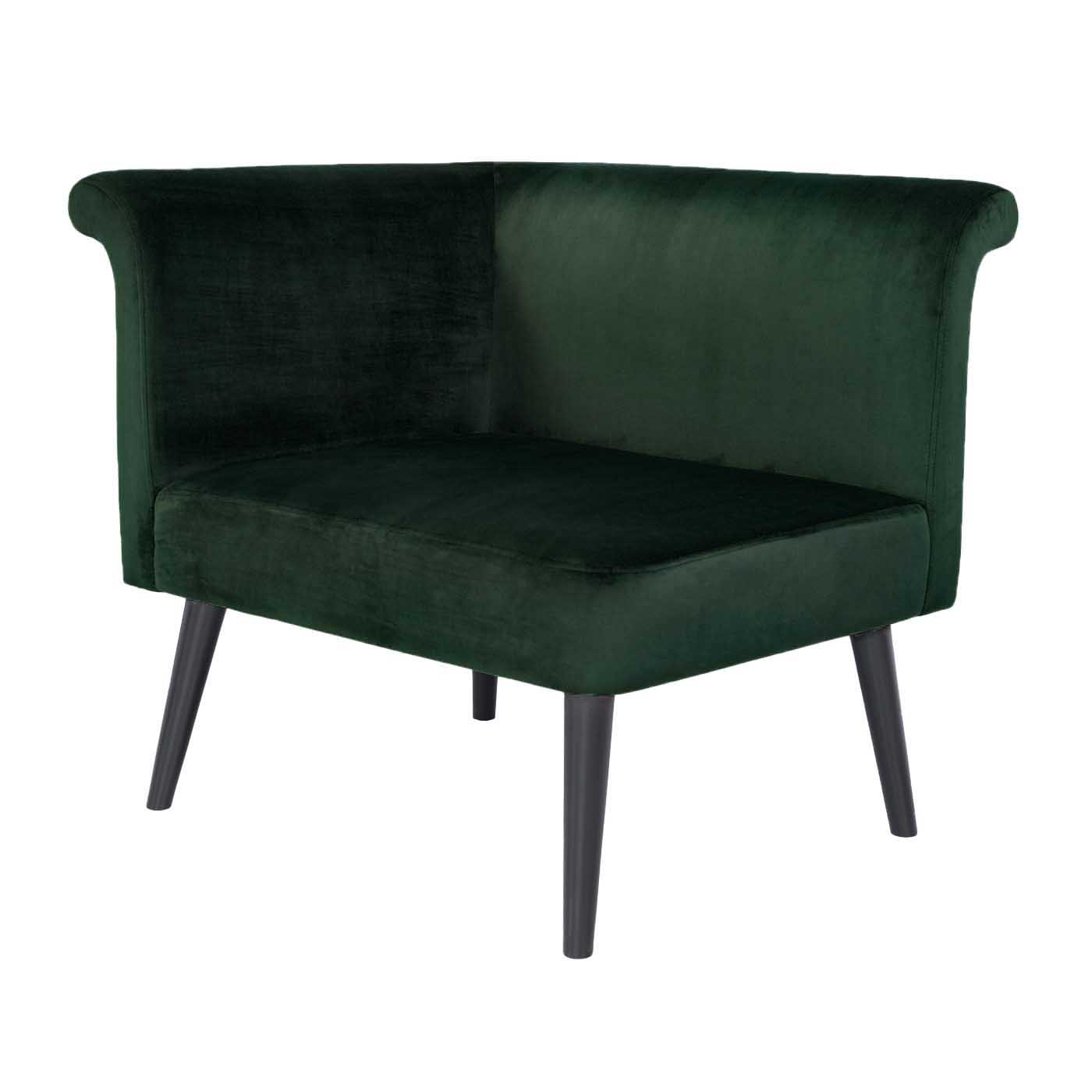 Pompeii  Ebony Left Hand Single Sofa