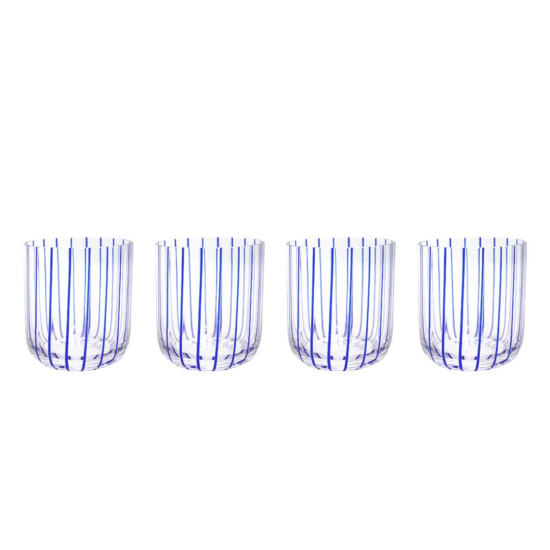 Linear Azure Glass Set