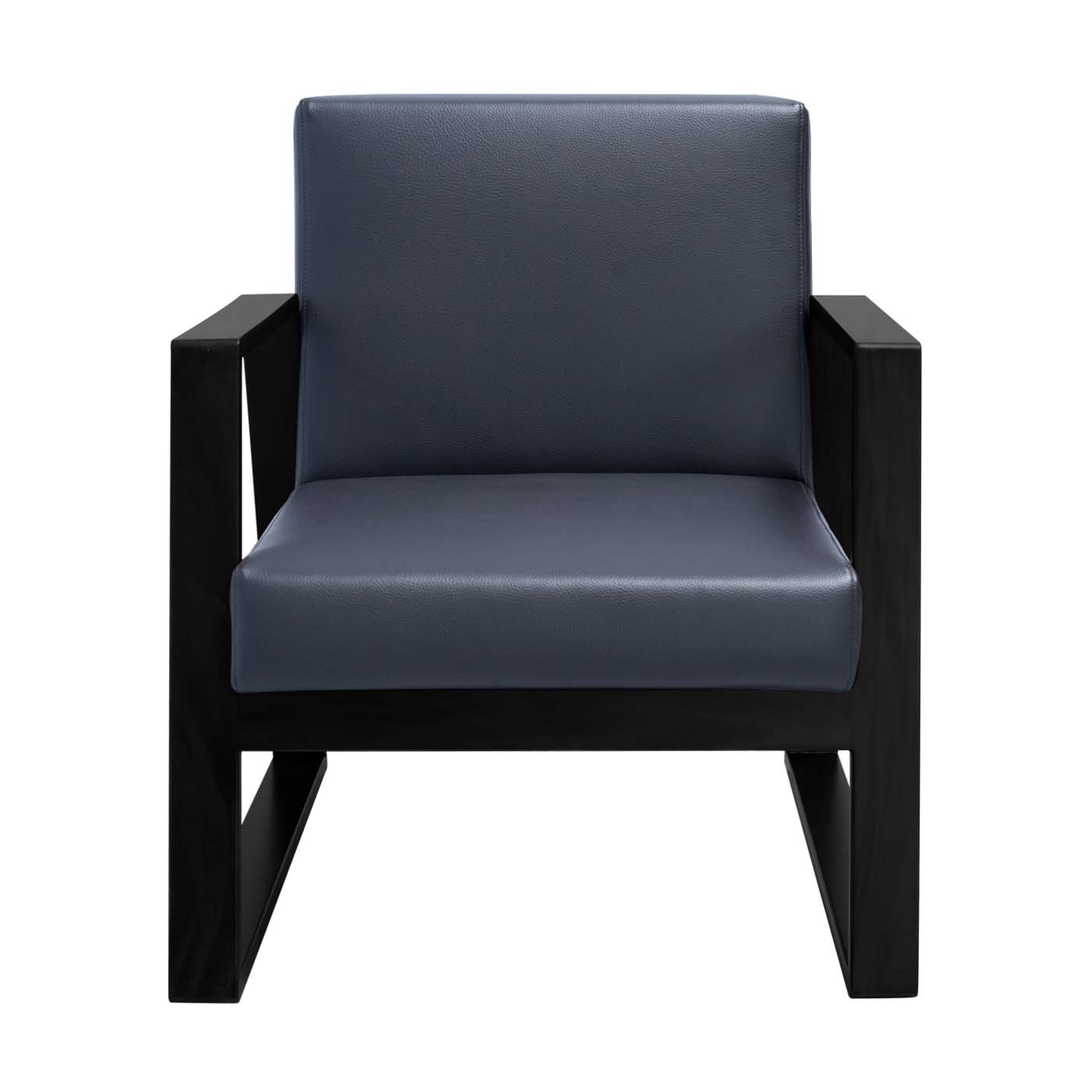 Muko Faux Leather Ebony Single Sofa
