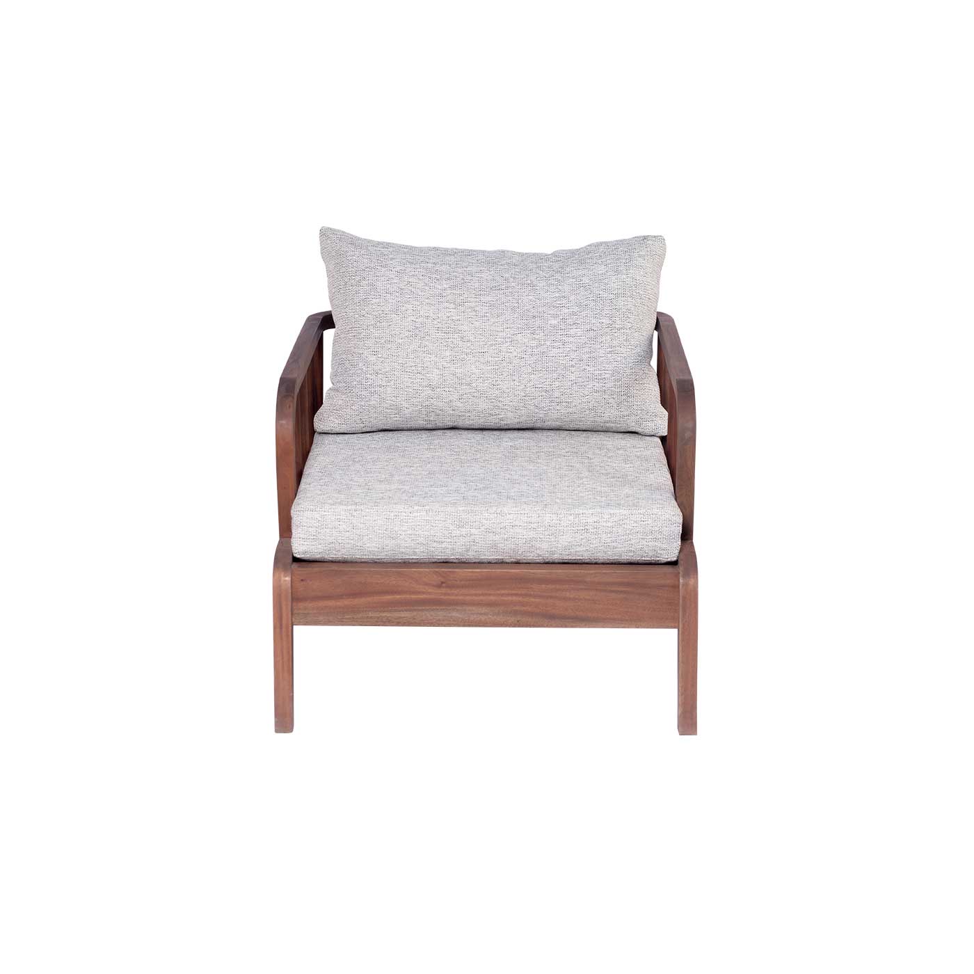 Monza Waterproof  Dark Single Sofa