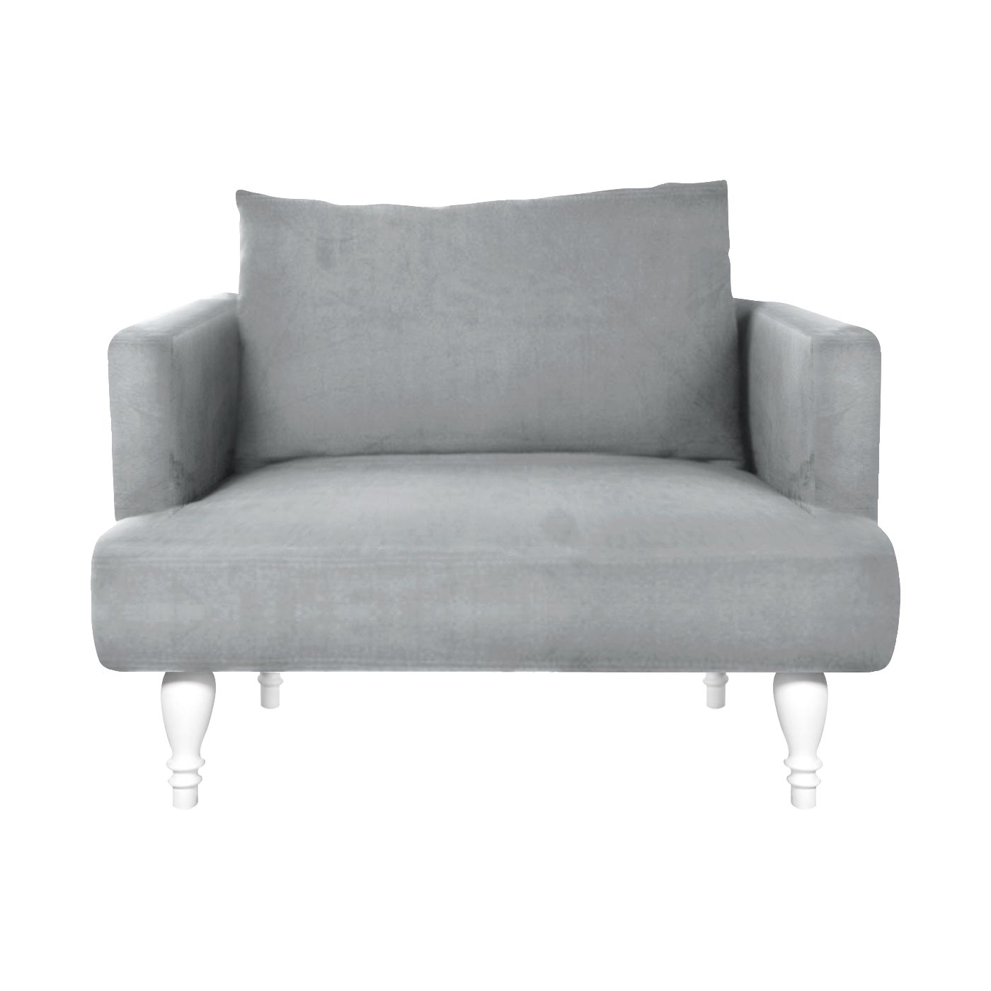 Rosewall  White Single Sofa