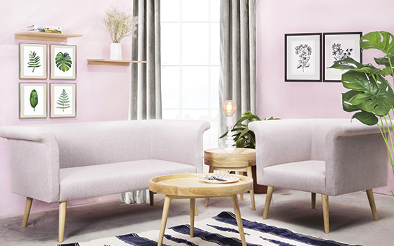 Pompeii  Light Double Sofa