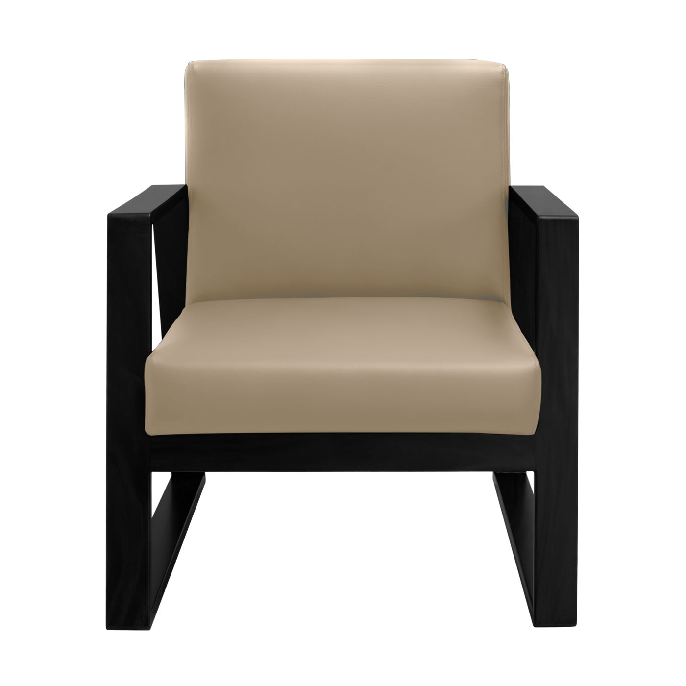 Muko Faux Leather Ebony Single Sofa