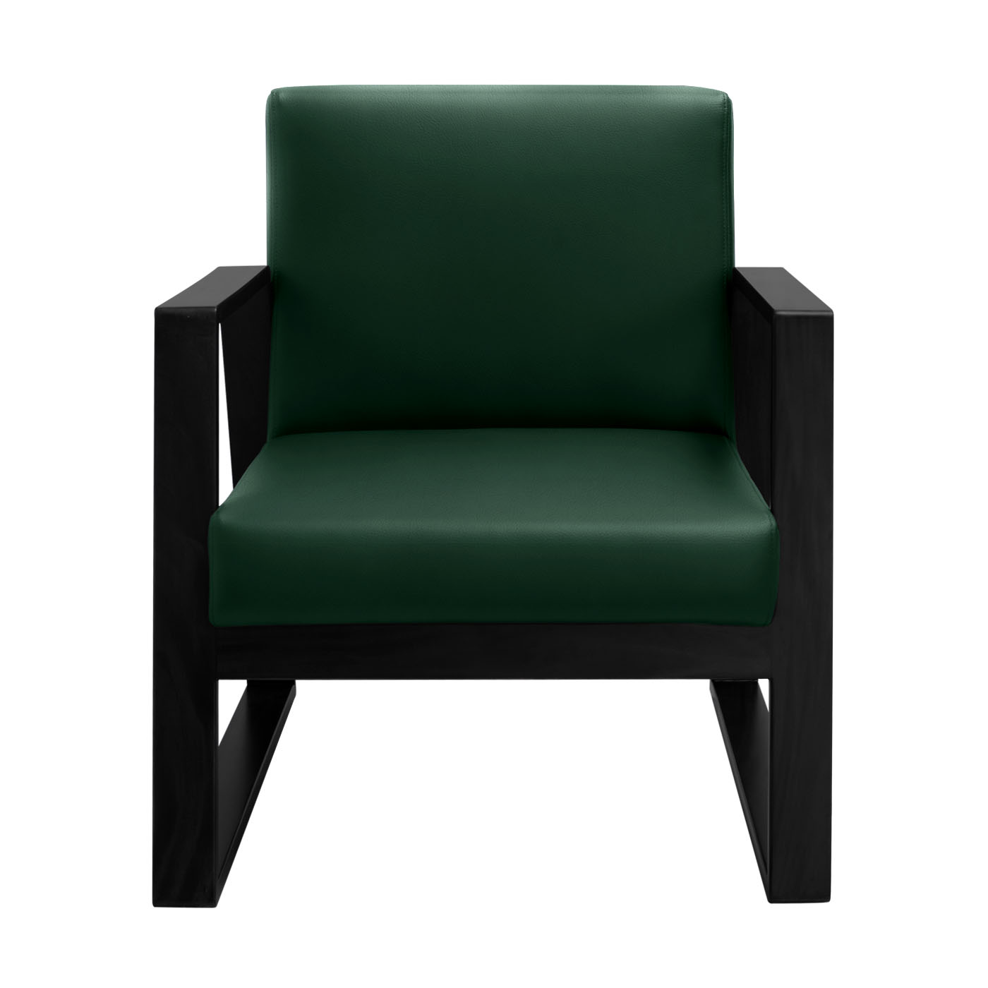 Muko Faux Leather Ebony Single Sofa