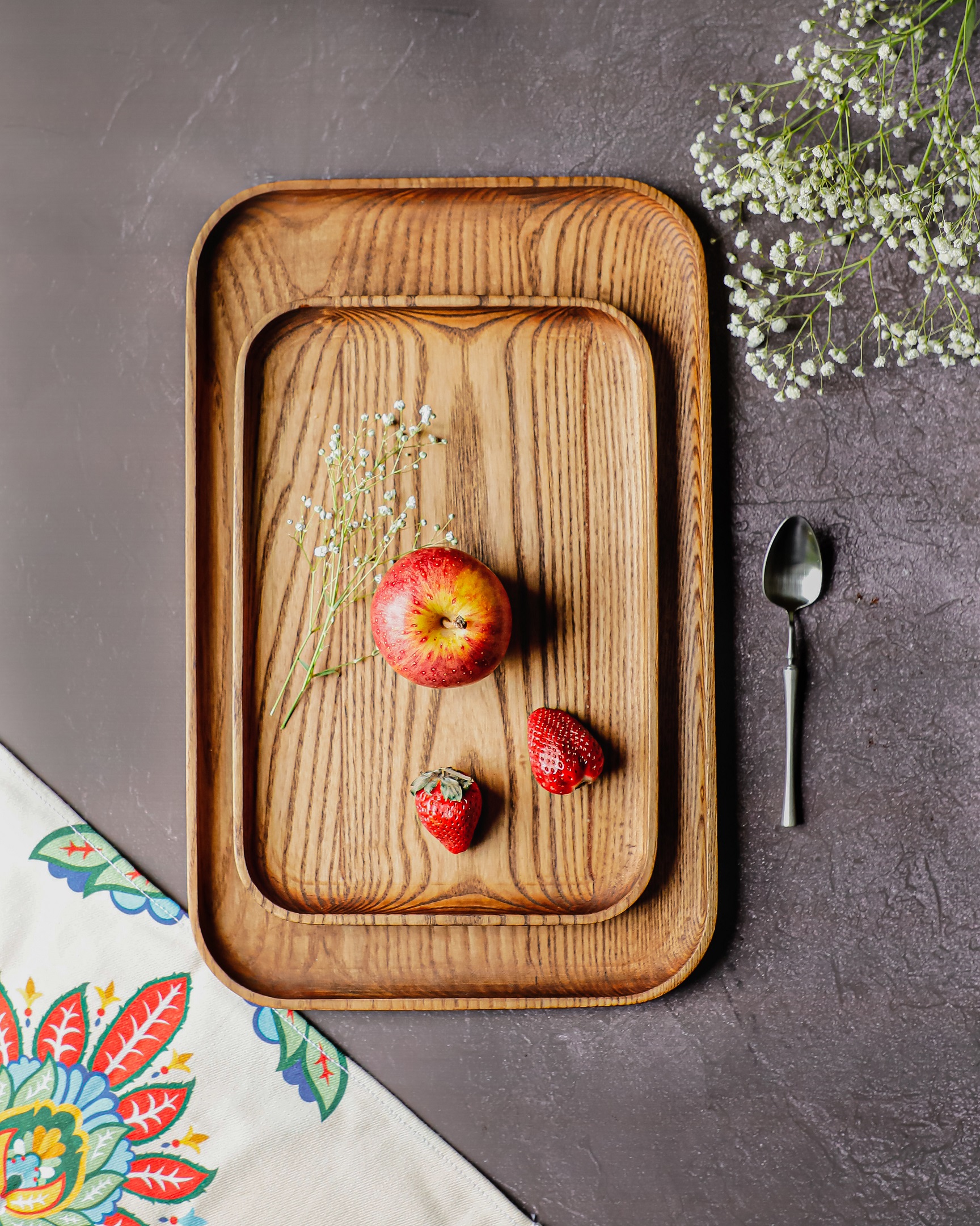 Oblong Wooden Tray
