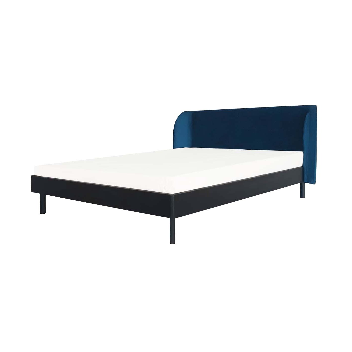 Navigli  Ebony High Headboard Queen Bed