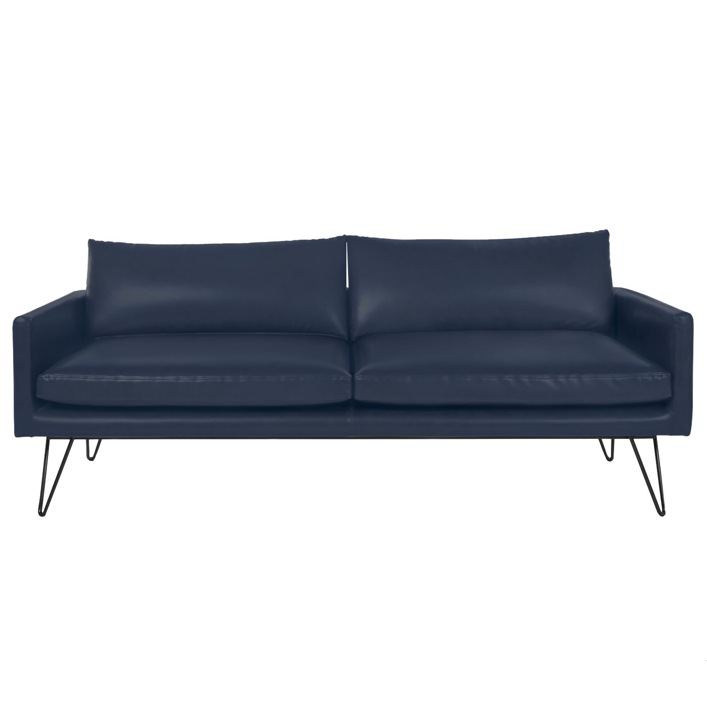 Noblitt Faux Leather Double Sofa