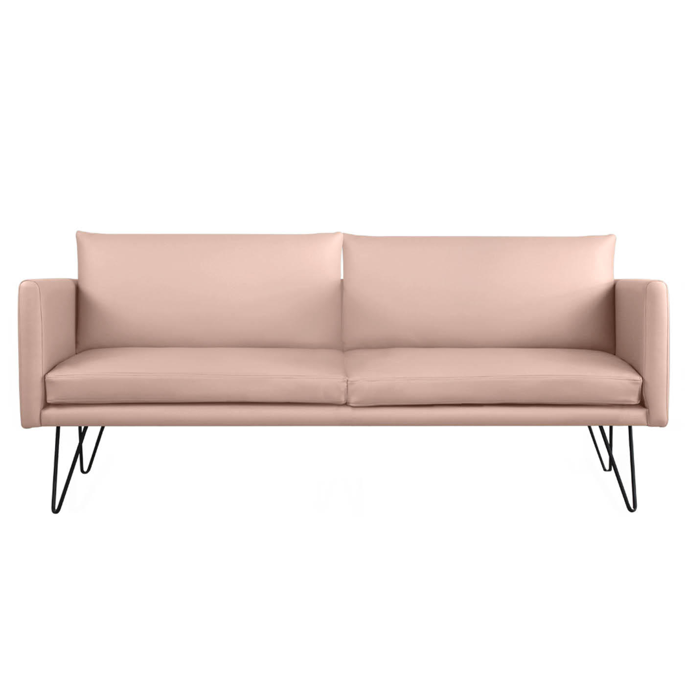 Noblitt Faux Leather Double Sofa