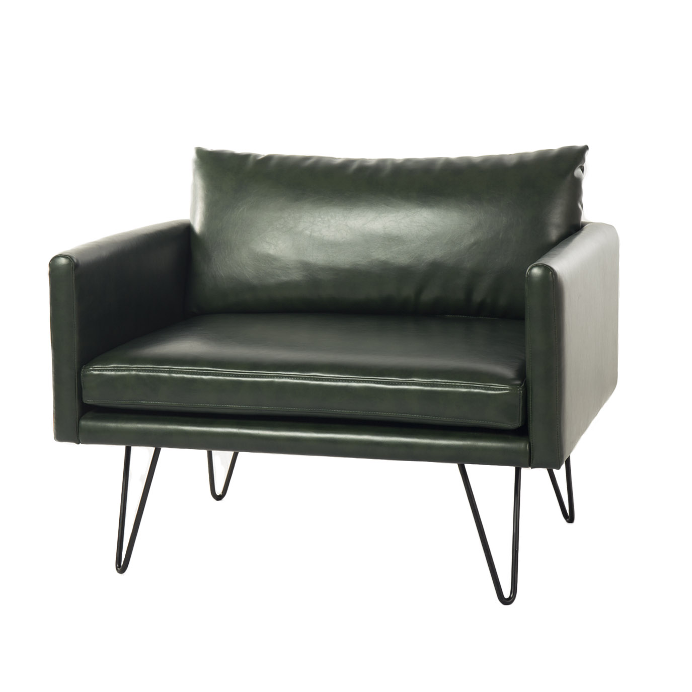 Noblitt Faux Leather Single Sofa