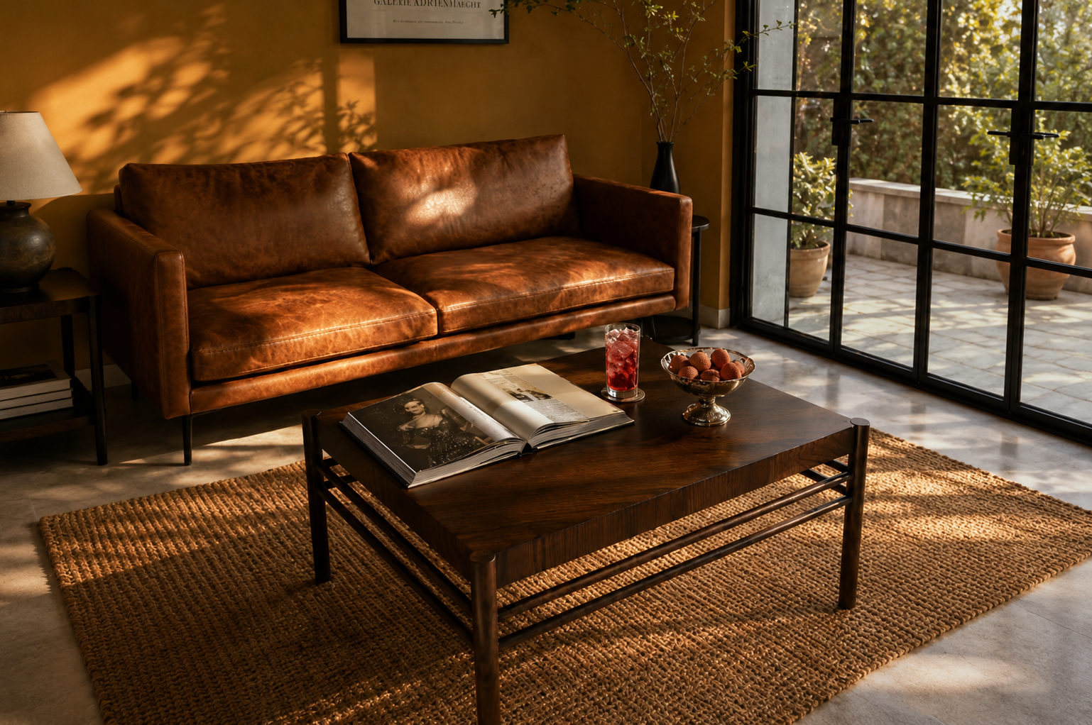 Malacca Dark Center Table