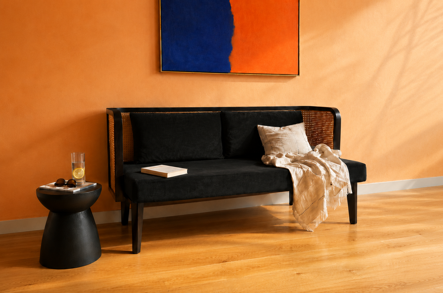 Ratargul Ebony Double Sofa