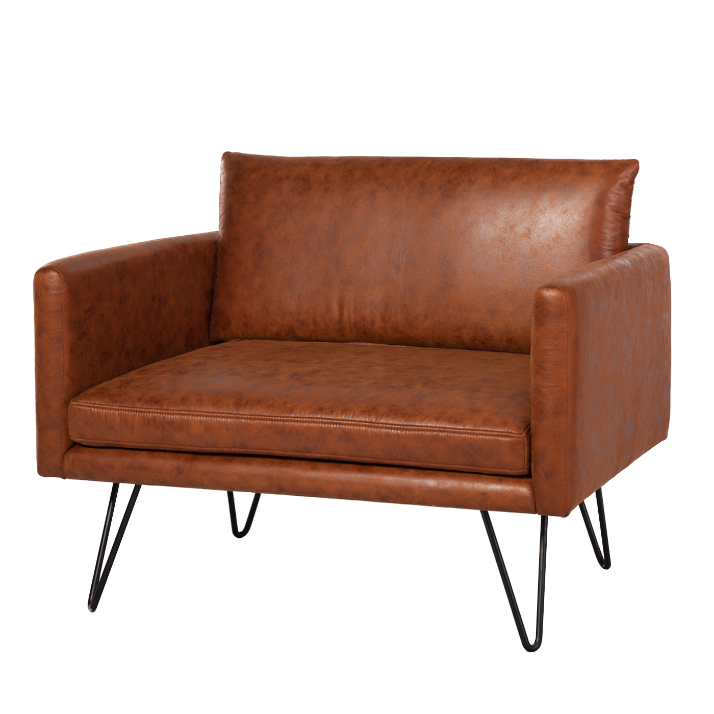 Noblitt Faux Leather Single Sofa