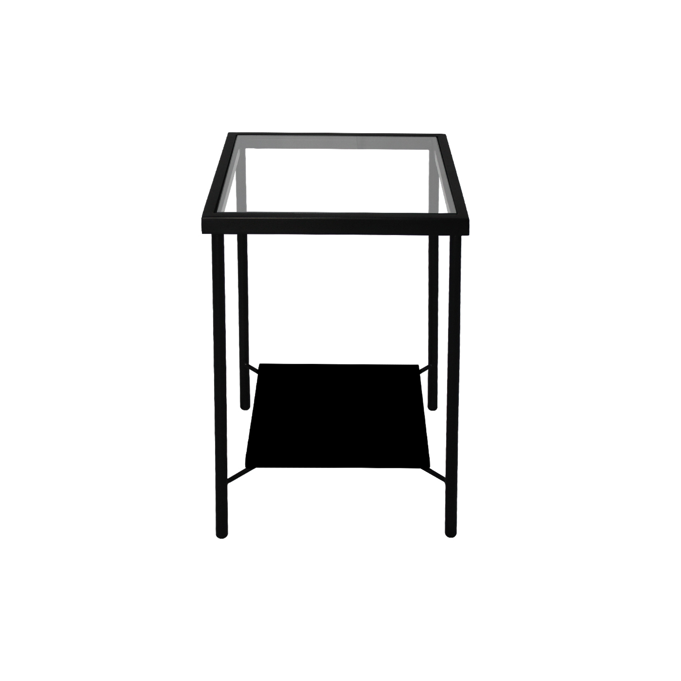 Preston Glass Square Side Table