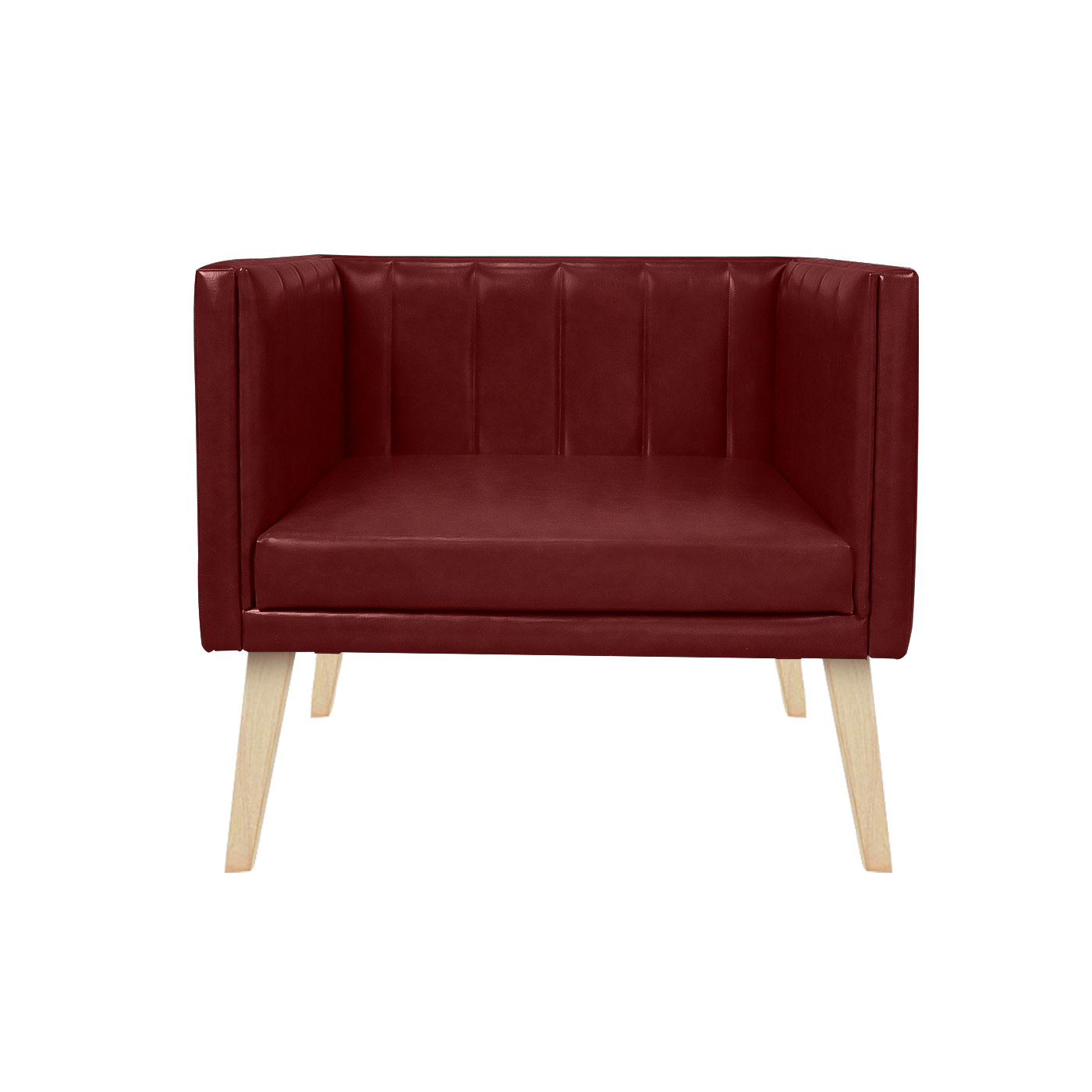 Melrose Faux Leather Light Single Sofa