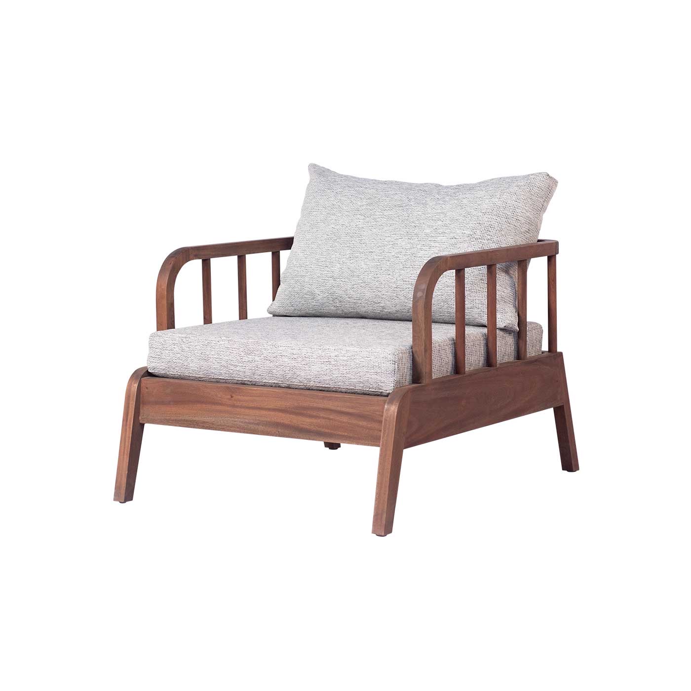 Monza Waterproof  Dark Single Sofa