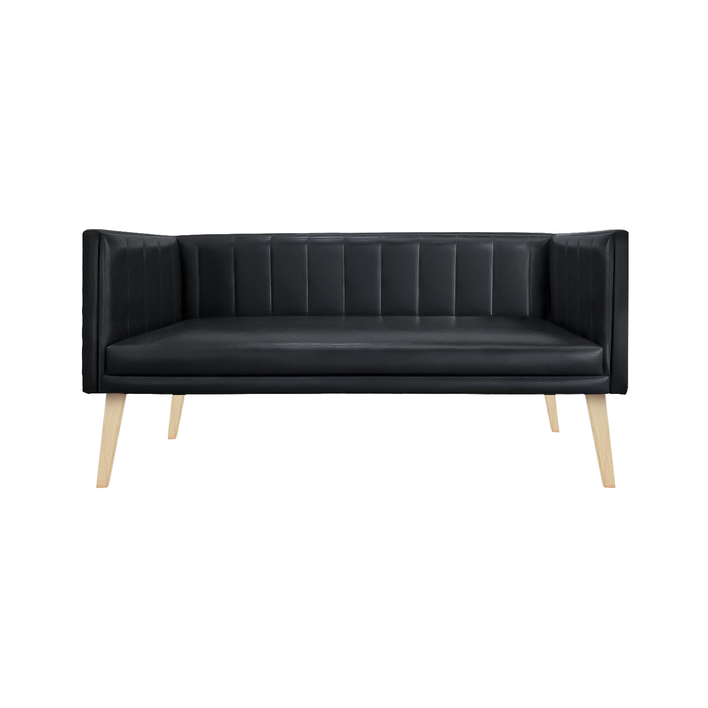 Melrose Faux Leather Light Double Sofa