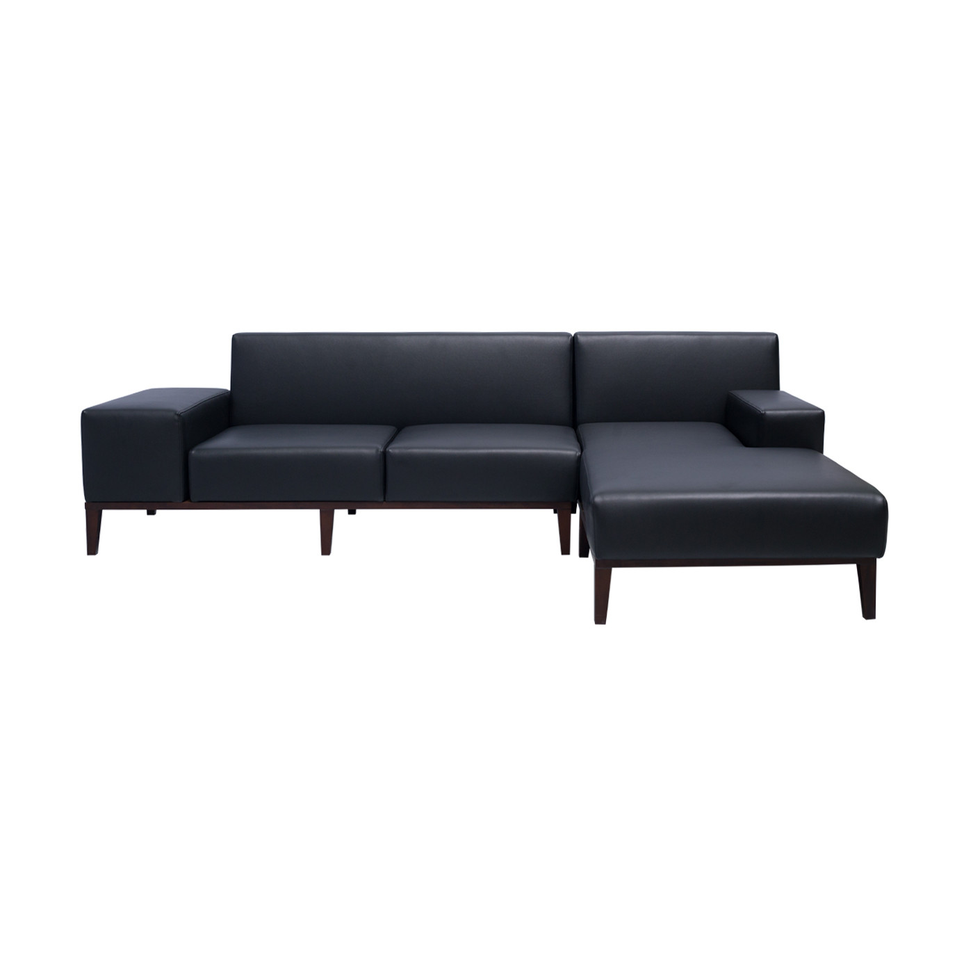 Soho Faux Leather Dark Sofa