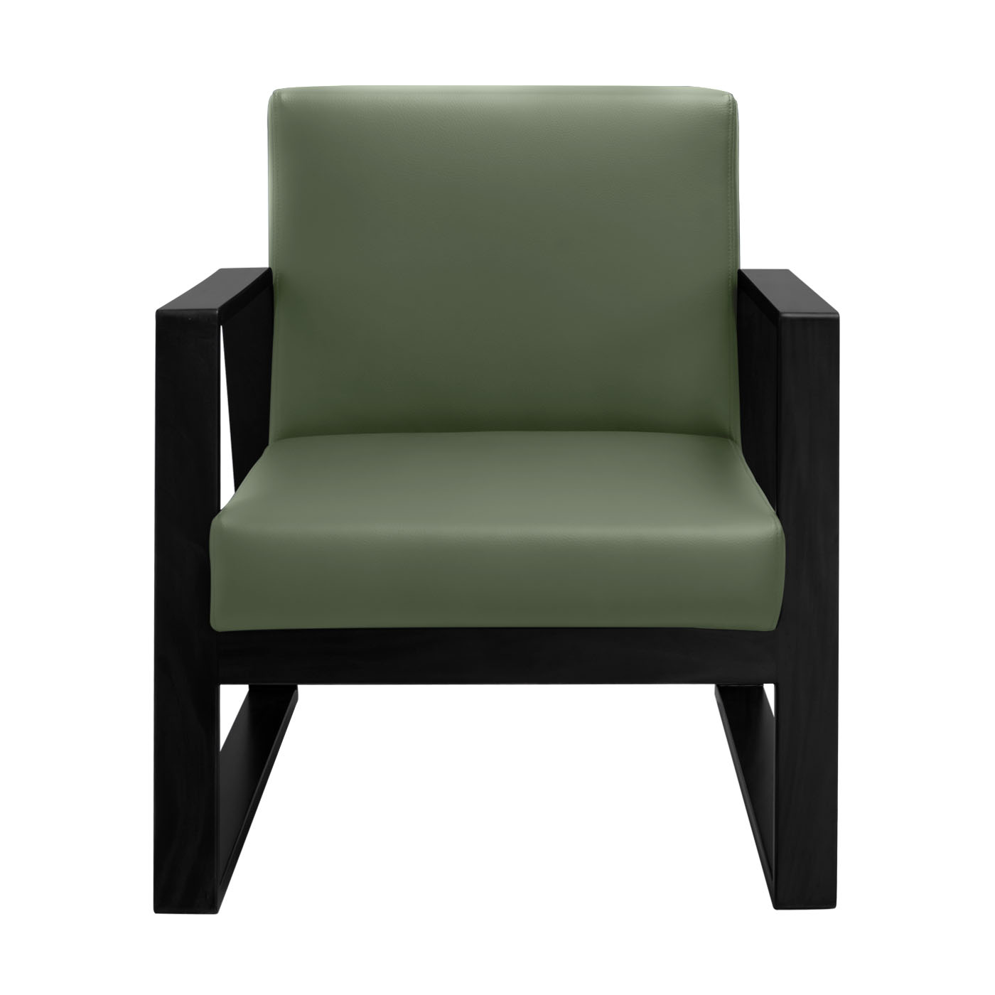Muko Faux Leather Ebony Single Sofa