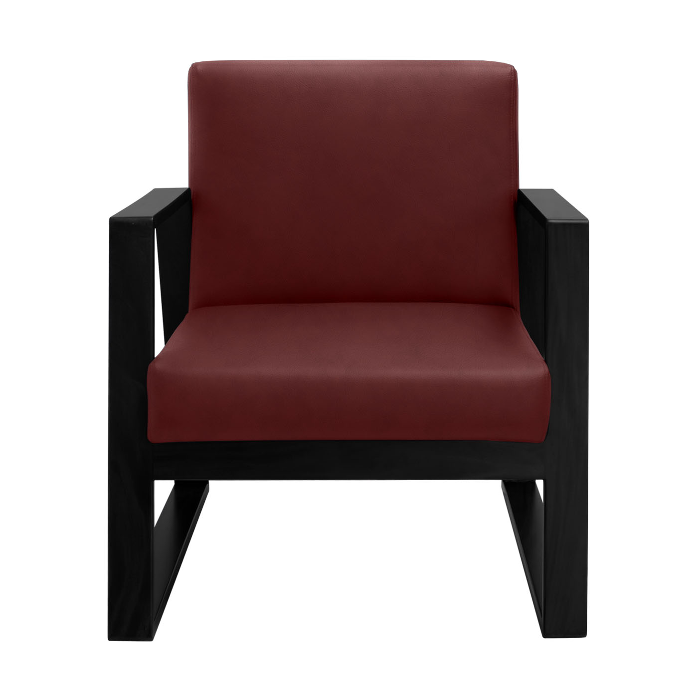 Muko Faux Leather Ebony Single Sofa