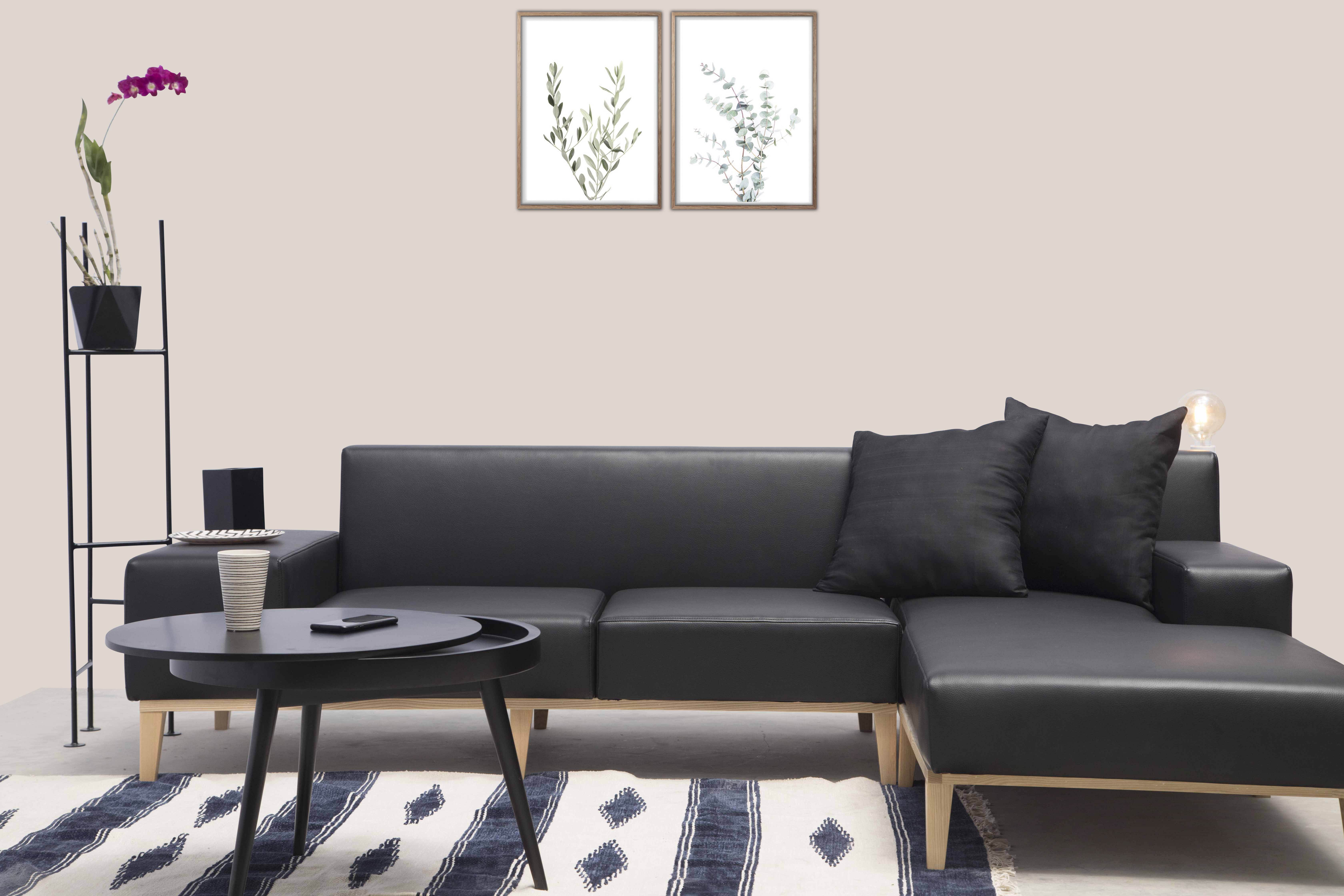 Soho Faux Leather Light Sofa