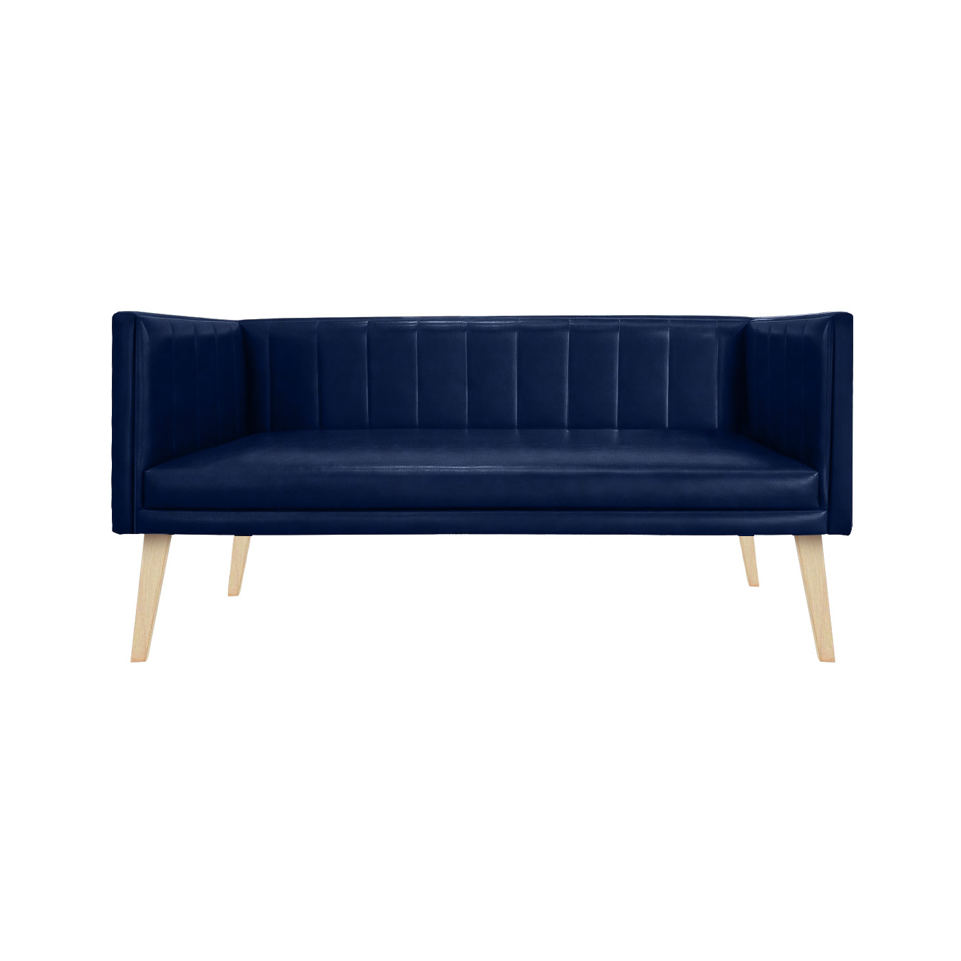 Melrose Faux Leather Light Double Sofa
