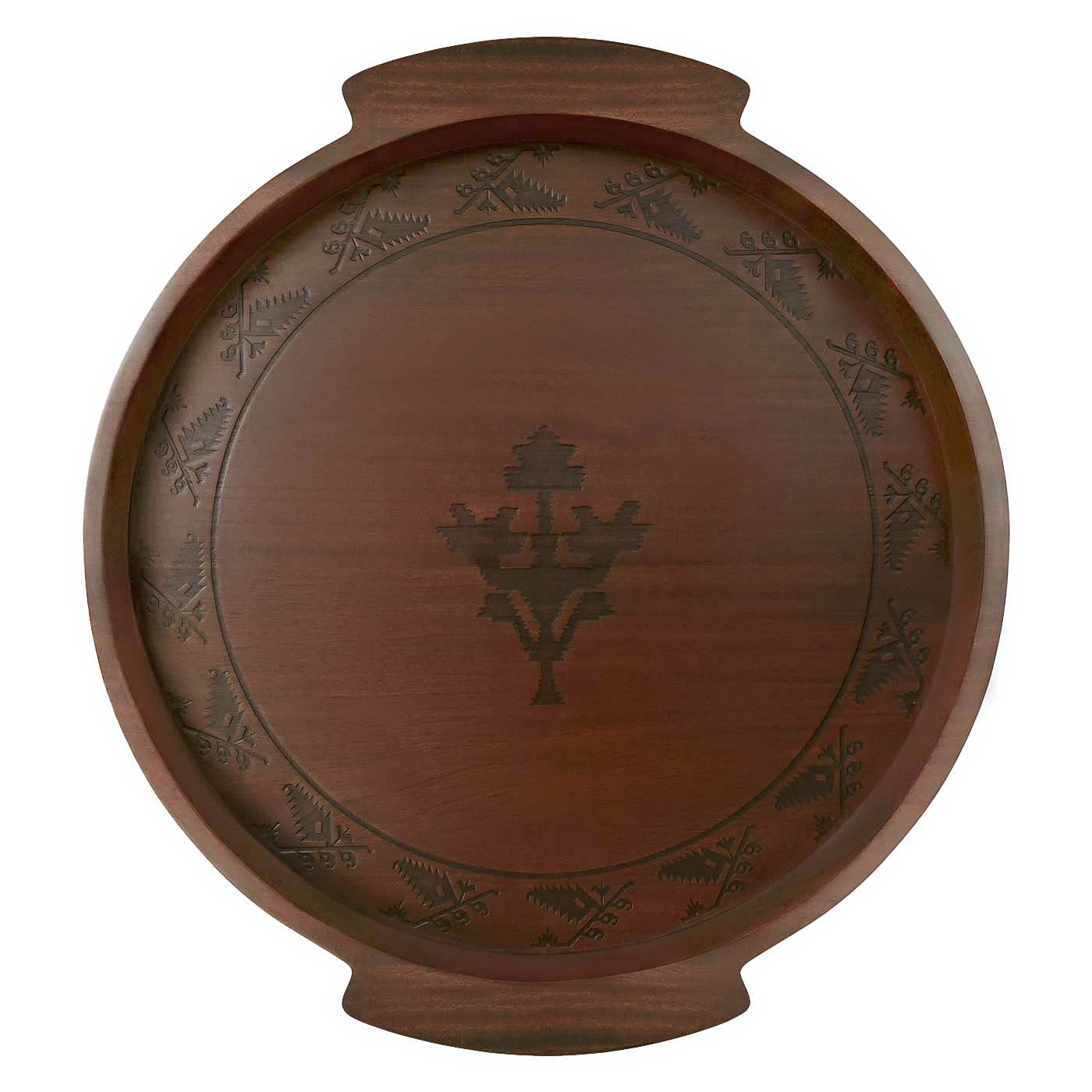 The Jamdani Round Tray