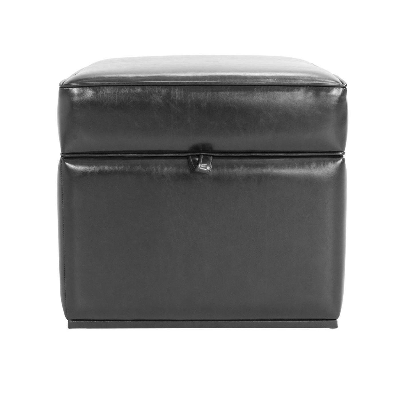 Inhisar Faux Leather Ottoman