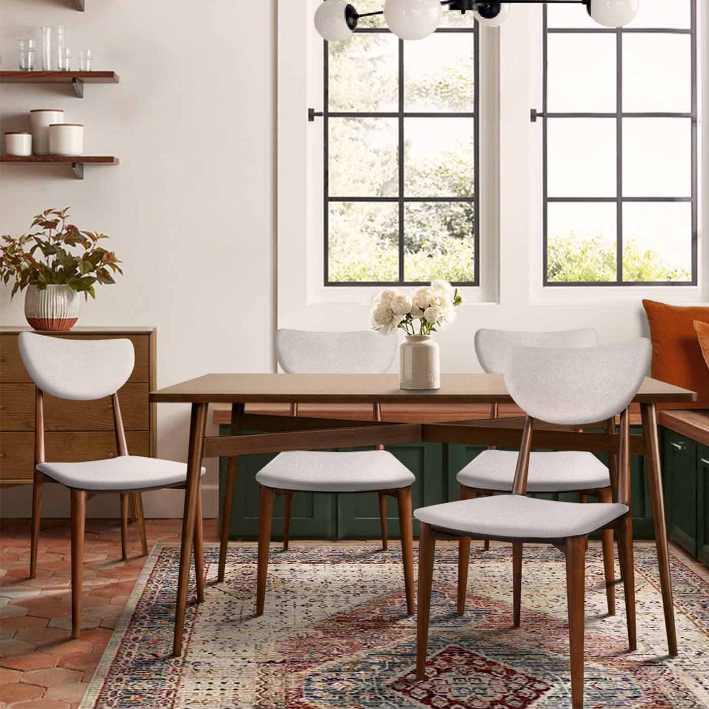 Williamsburg Faux Leather Dark Dining Chair