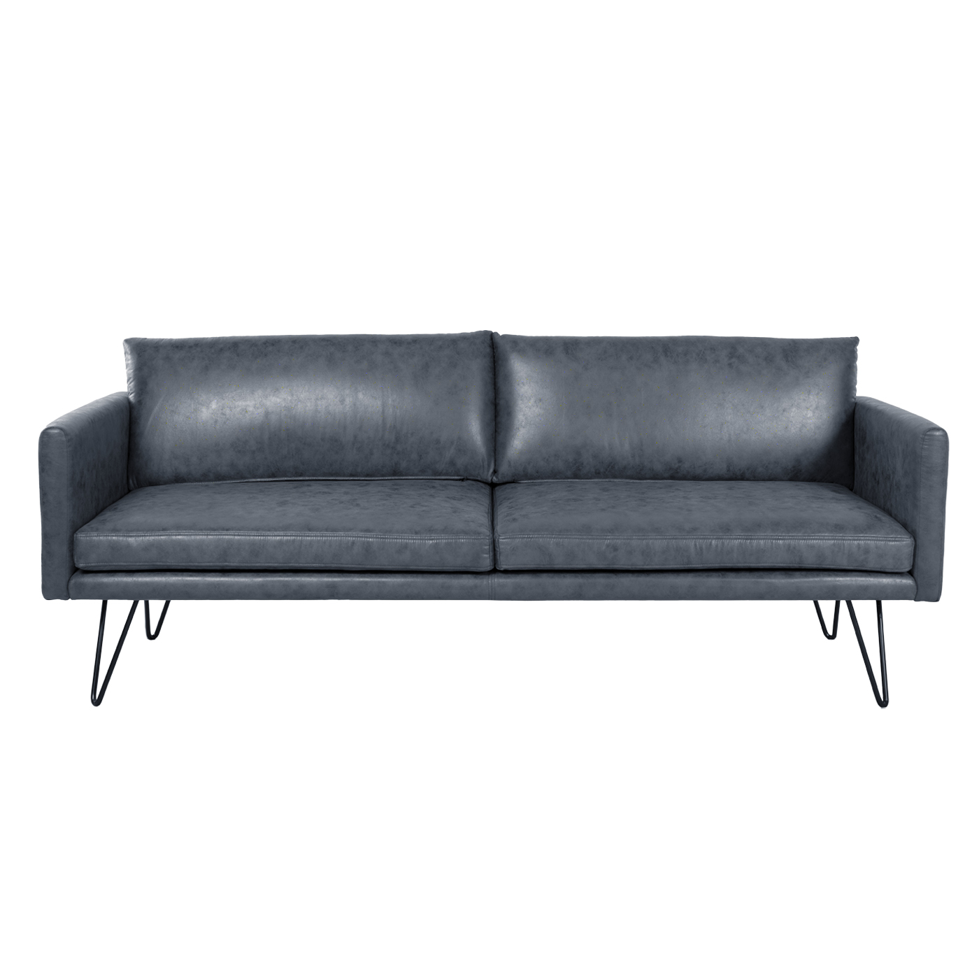 Noblitt Faux Leather Double Sofa