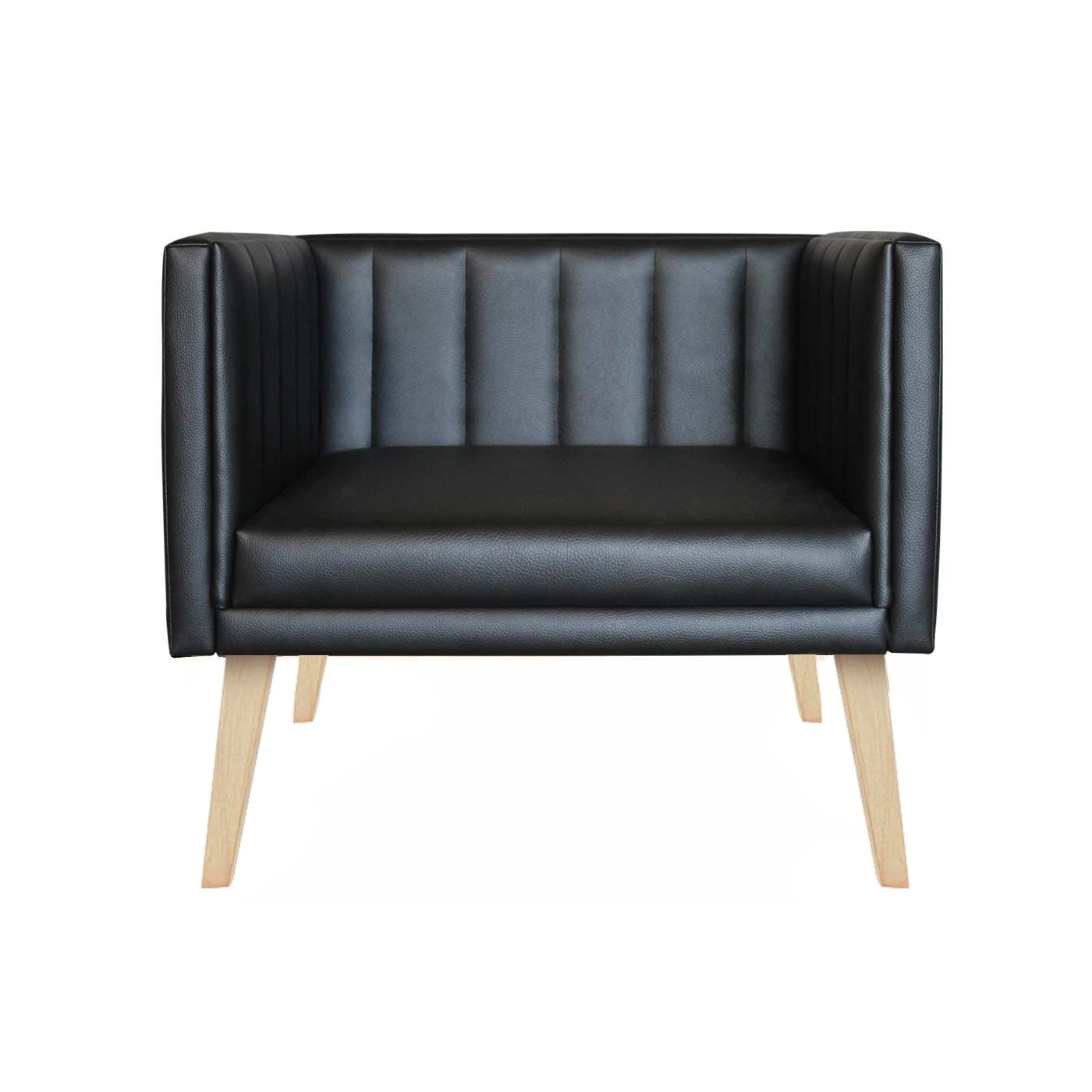 Melrose Faux Leather Light Single Sofa