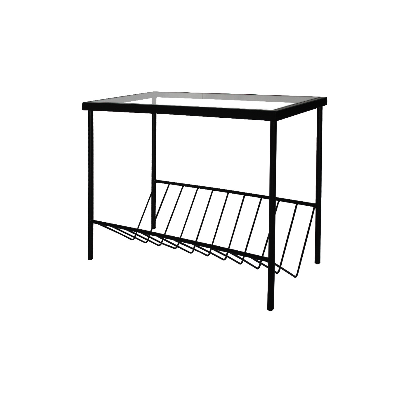 Preston Glass Magazine Rack