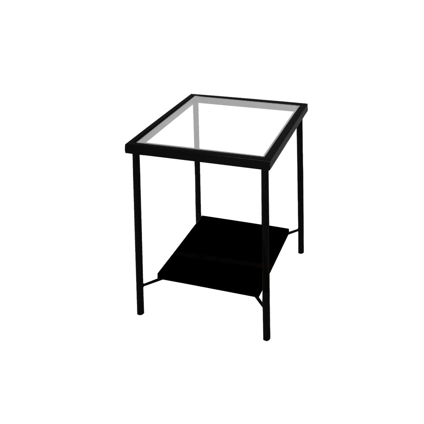 Preston Glass Square Side Table