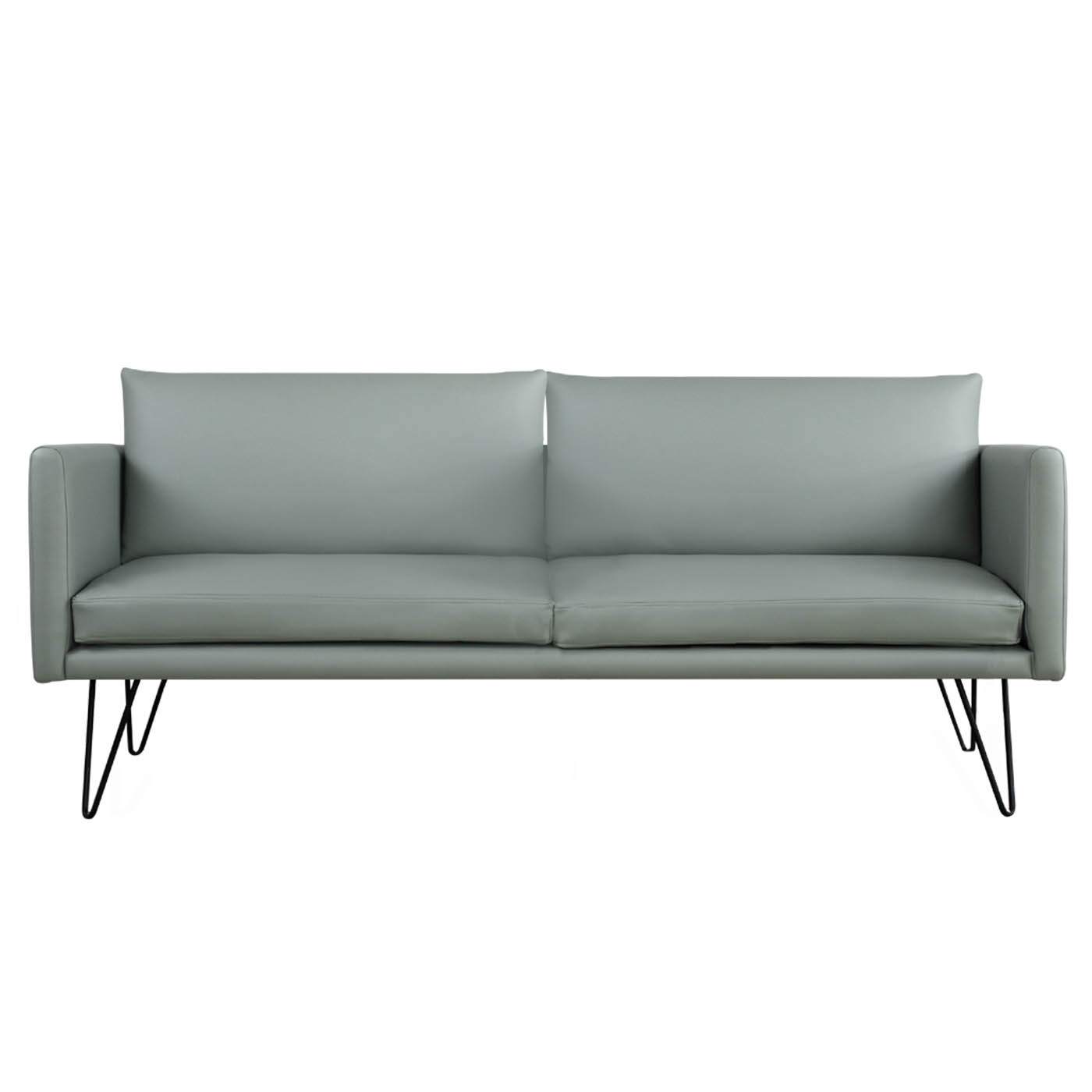 Noblitt Faux Leather Double Sofa