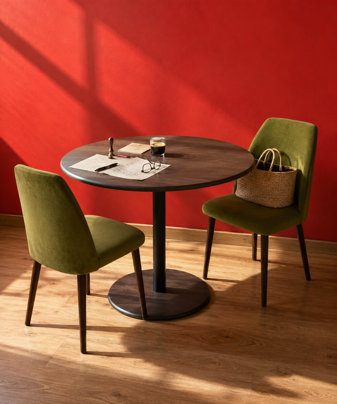 Tertre Single Stand Four Seater Dining Table