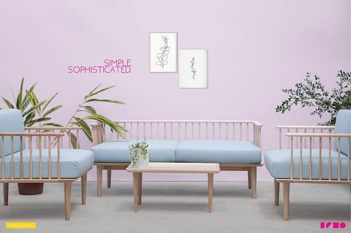 Jorasanko  Ebony Double Sofa
